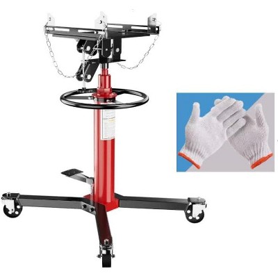 1100/1320 LBS Hydraulic Telescoping Jacks,1/2 T Capacity with Foot Pedal & 360° Swivel Wheel,for Installation or Removal Automotive Transmissions