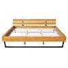 PAGED Wood Bed Queen Size Bed Frame with Solid Pine Wood Frame and Headboard, Easy Assembly, Noise Free - 4 of 4