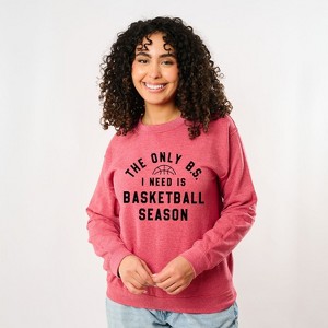 Simply Sage Market Women's Graphic Sweatshirt Basketball Season BS - 1 of 4