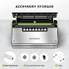 Bonsenkitchen Stainless Steel Vacuum Sealer Machine,  8-in-1 Vacuum Food Sealer with 6 Food Vacuum Modes, Built-in Cutter and Bag Storage - 4 of 4