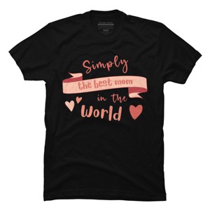 Men's Design By Humans Mother's Day Simply the Best Mom Banner By BoogieCreates T-Shirt - 1 of 2