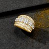 Ross-Simons 2.00 ct. t.w. Round and Baguette Diamond Multi-Row Ring in 18kt Gold Over Sterling - 4 of 4