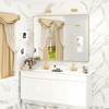Apmir Rectangular Aluminum Alloy Framed and Tempered Glass Wall Bathroom Vanity Mirror in Matte Black/ Gold/ Silver/ Brown - 2 of 4