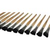 School Smart Black Bristle Paint Brushes, Short Handle, 1/2 Inch, Set of 12 - image 3 of 3