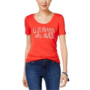 G.H. Bass & Co. Womens Solid Logo Graphic T-Shirt - 1 of 1