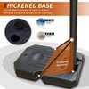 RISOKEYS Portable Basketball Hoop, Height Adjustable 6.5-10ft, with 44 in Backboard and Wheels, for Indoor Outdoor - 3 of 4