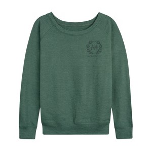 Women's - Monopoly - Celebrate The Hustle Lightweight French Terry Wide Neck Long Sleeve Shirt - 1 of 4