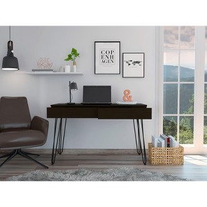 NicBex Home Office Desk 47.3" L Modern Writing Desk with 2 Large Drawers, Hairpin Legs and Wooden Desktop for Office, Study, Living Room - 1 of 4