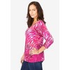 Jessica London Women's Plus Size Stretch Cotton Scoop Neck Tee - 4 of 4