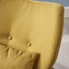 32.75'' Fabric Mid-Century Modern Club Chair with Birch Wood Tapered Legs, and Accent Pillow - 4 of 4