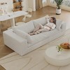 Corduroy Deep Seat 2-Seater Sofa with Modular Design, Removable Cushions, and No Assembly - 2 of 4
