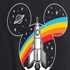 Women's - Disney - Mickey Head Retro Space Short Sleeve Graphic T-Shirt - 2 of 4