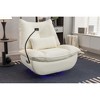 270° Swivel Glider Recliner Chair with Power Recline, USB & Type-C Charging Ports, Bluetooth Speaker, Hidden Arm Storage, and Atmosphere Lamp - 4 of 4