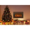 Hastings Home Freestanding or Wall-Mounted Electric Fireplace with Remote Control- Mahogany - 4 of 4