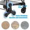 Cesicia 17.72 x 18.58 x 39.37" Foldable Utility Shopping Carts with 360¡ã Rolling Swivel Wheels - 3 of 4