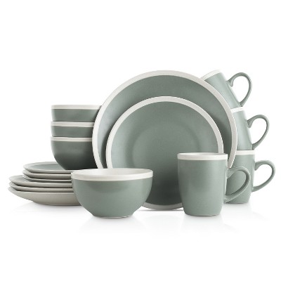 Stone Lain Serenity 16-piece Stoneware Dinnerware Set, Service For 4 ...