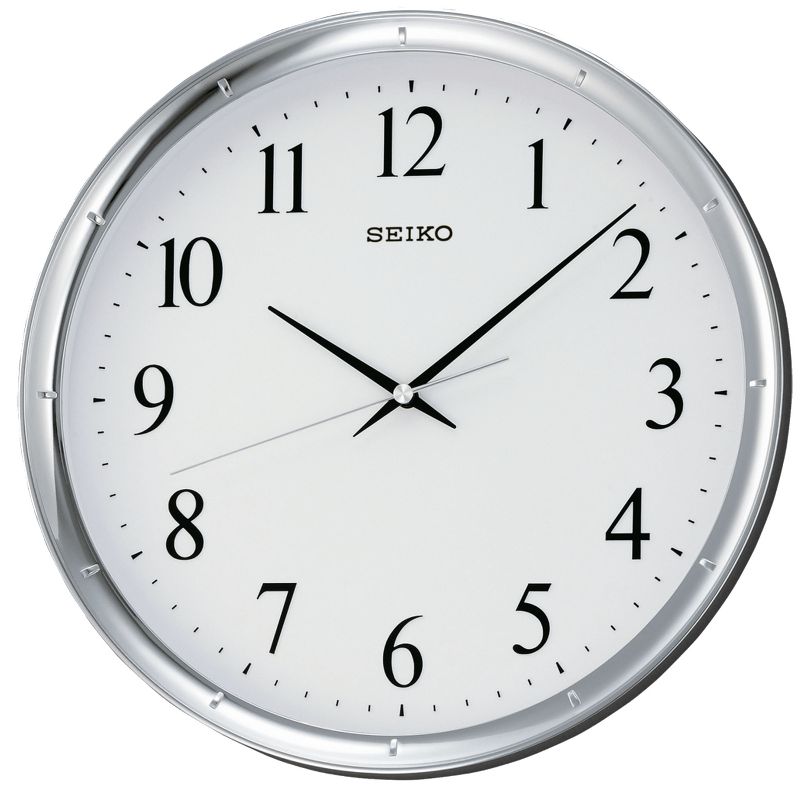 Seiko 12" Ultra-Modern -Tone Wall Clock - Silver, 1 of 2