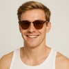 Anna-Kaci Half Frame Retro Style Daily Casual Polarized Sunglasses UV400 Protection - 2 of 4