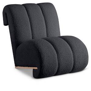 Meridian Furniture,Swoon Faux Sheepskin Accent Chair - 1 of 4