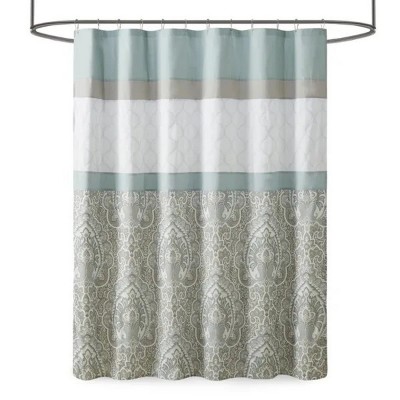LunaLulinlk Printed and Embroidered Shower Curtain