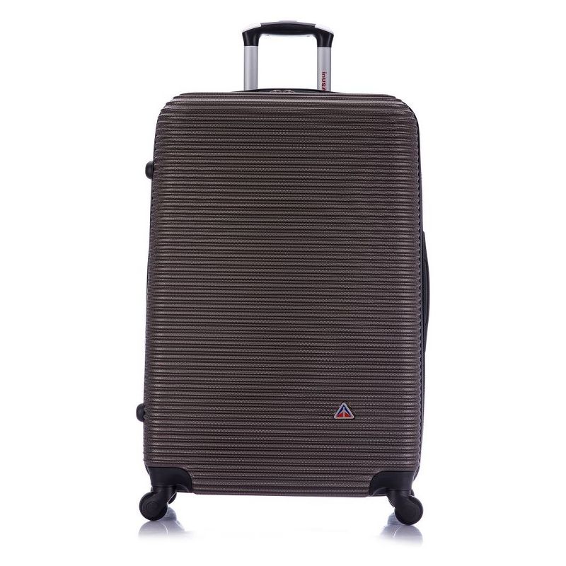 InUSA Royal Lightweight Hardside Large Checked Spinner Suitcase, 3 of 7