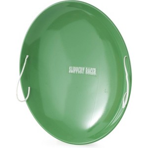Slippery Racer ProDisc 26 Inch Heavy Duty Aluminum Iron Alloy Met0al Kids Saucer Snow Sled with Dual Riveted Soft Grip Rope Handles. - 1 of 4