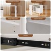 LOVMOR 41"-79" L-Shaped Desk with Drawers - 3 of 4