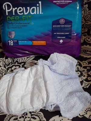 Prevail Daily Per-fit Underwear For Women, Pull On With Tear Away