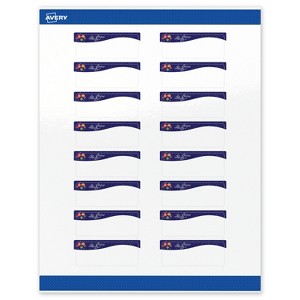 Avery Labels, 1" x 2-5/8", Silver-Snowflakes, Glossy, 160ct - 1 of 4