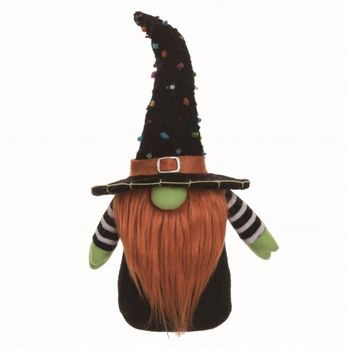 Transpac Polyester Multicolored Halloween Large Plush Gnome Decor