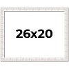 PosterPalooza | Sculpted White Picture Frame - UV Acrylic, Backing Board, Hanging Hardware Included - 2 of 4