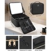 Generic Makeup Bag with Light Up Mirror, Makeup Case Travel Cosmetic Bags Brush Organizer Storage Box - 4 of 4