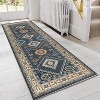 DOMETOUR Boho Kitchen Rugs Set 2 Piece Washable Throw Rugs with Rubber Backing Non Slip Floor Mats for Kitchen, Laundry Room, Entryway - 3 of 4