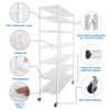 NicBex 82.00" 6-Tier Bookshelf with Adjustable Shelves & Wheels Bookcases for Living Room Home Office - 2 of 4