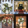 Christmas Wreath for Front Door Decor - Luxury Xmas Wreath with Glitter Balls for Holiday Fireplace Wall Window Mantle - 4 of 4