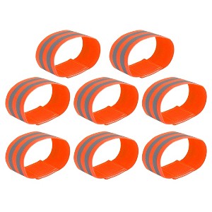 Unique Bargains Arm Reflective Armbands High Visibility Night Cycling Riding Reflector Tape Straps Bracelet - 1 of 4