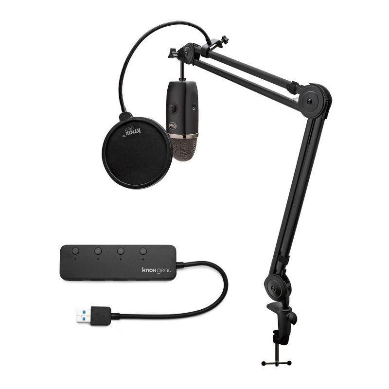 Blue Microphones Yeti X Mic Bundle with Knox Boom Arm, Pop Filter and USB Hub, 1 of 4