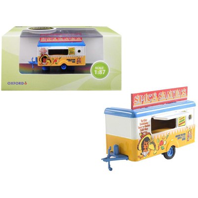 Mobile Food Trailer "Spicy Sanita's" 1/87 (HO) Scale Diecast Model by Oxford Diecast