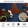 DII PVC Doubleframe Indoor/Outdoor Placemat Set/6, Tango Red, 13x17.25" - 2 of 4