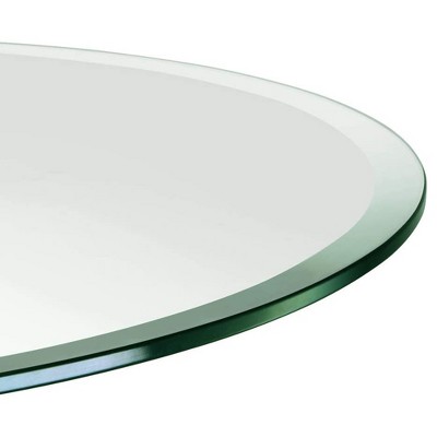 Details about   Round Glass Table 3/8" Thick Tempered Glass Flat Polish By Dulles Glass 