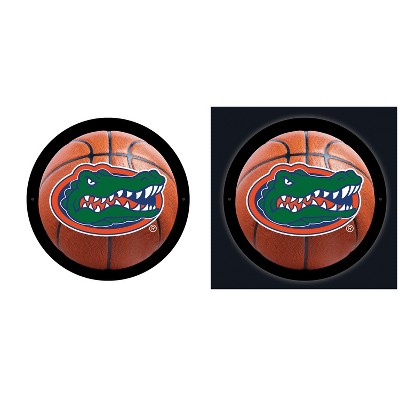 Evergreen Ultra-Thin Edgelight LED Wall Decor, Basketball, University of Florida- 15 x 15 Inches Made In USA