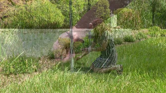 Sunnydaze Patina Crane Metal Outdoor Detailed Garden Statue - Brown/Blue - 2pc, 2 of 13, play video