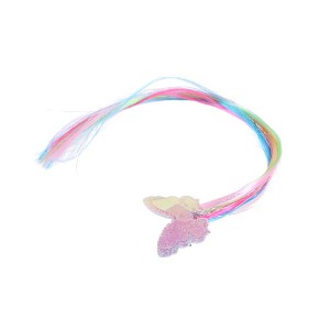 Unique Bargains Women Fashion Butterfly Wig Braiding Clip Colorful 1 Pc - 1 of 4