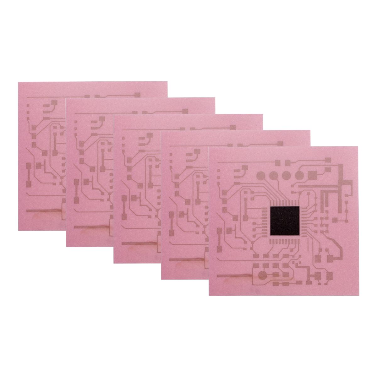 Unique Bargains Square Cell Phone Booster Pink 5pcs