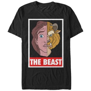 Men's Beauty and the Beast Face Off T-Shirt - 1 of 4