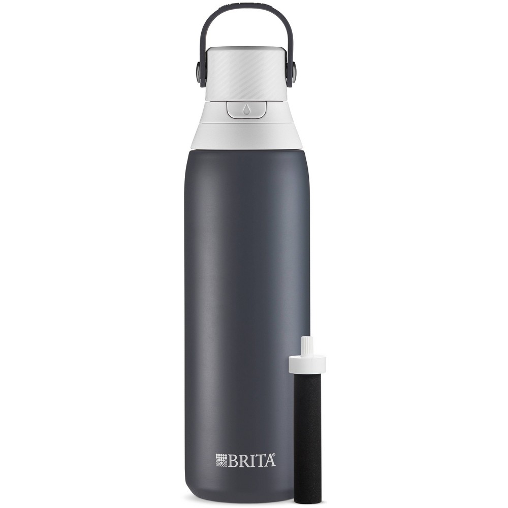 Brita 20oz Premium Double-Wall Stainless Steel Insulated Filtered Water Bottle -