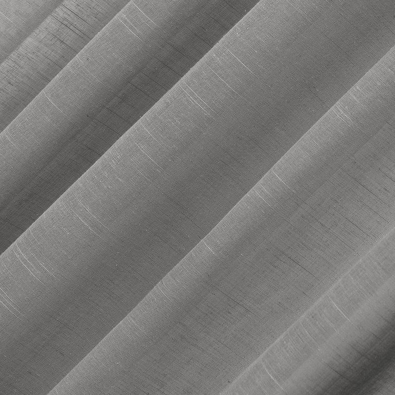 Bethany Slub Textured Linen Blend Sheer Tie Top Curtain Panel - No. 918, 5 of 10