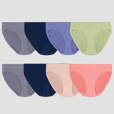 Fruit of the Loom Women's 6+2 Bonus Pack Breathable Micro-Mesh Bikini  Underwear - Colors May Vary 6