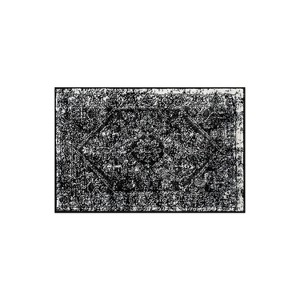 World Rug Gallery Black Ivory Vintage Medallion Indoor Area Rug - 1 of 4