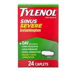 Tylenol Sinus Severe Non-Drowsy Pain & Congestion Relief Caplets - Acetaminophen - 24ct
